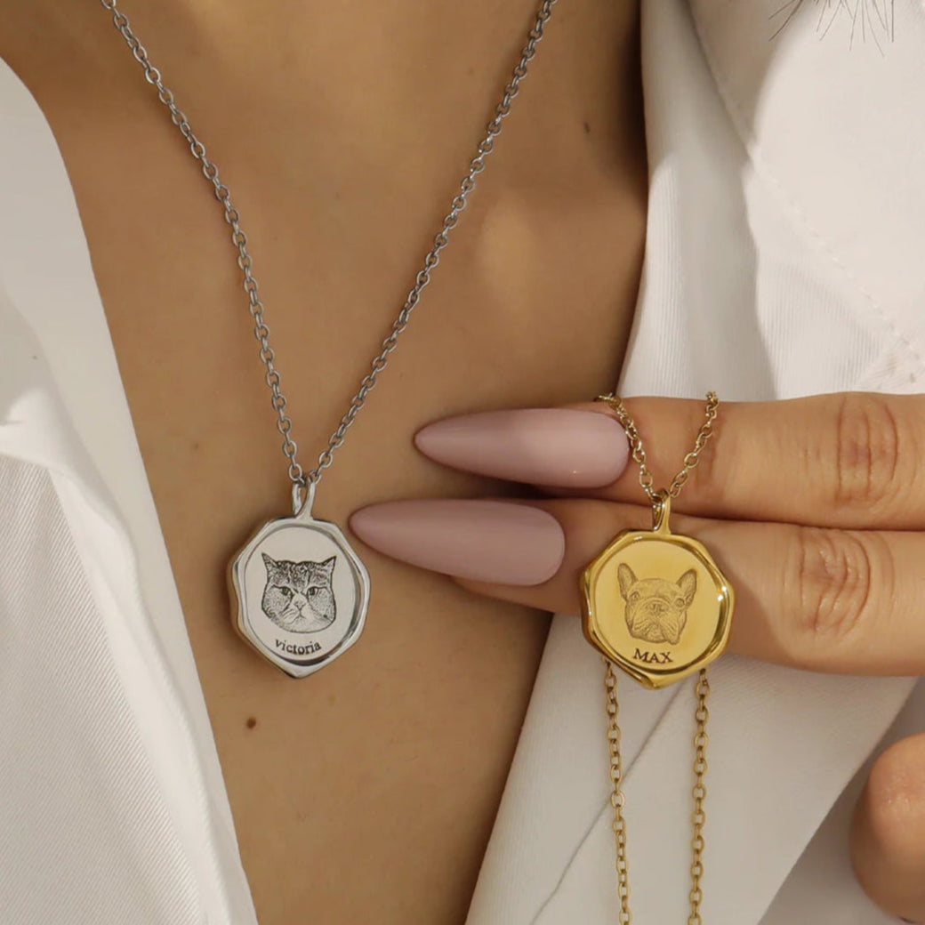 Personalized Luxe Pet Face Necklace