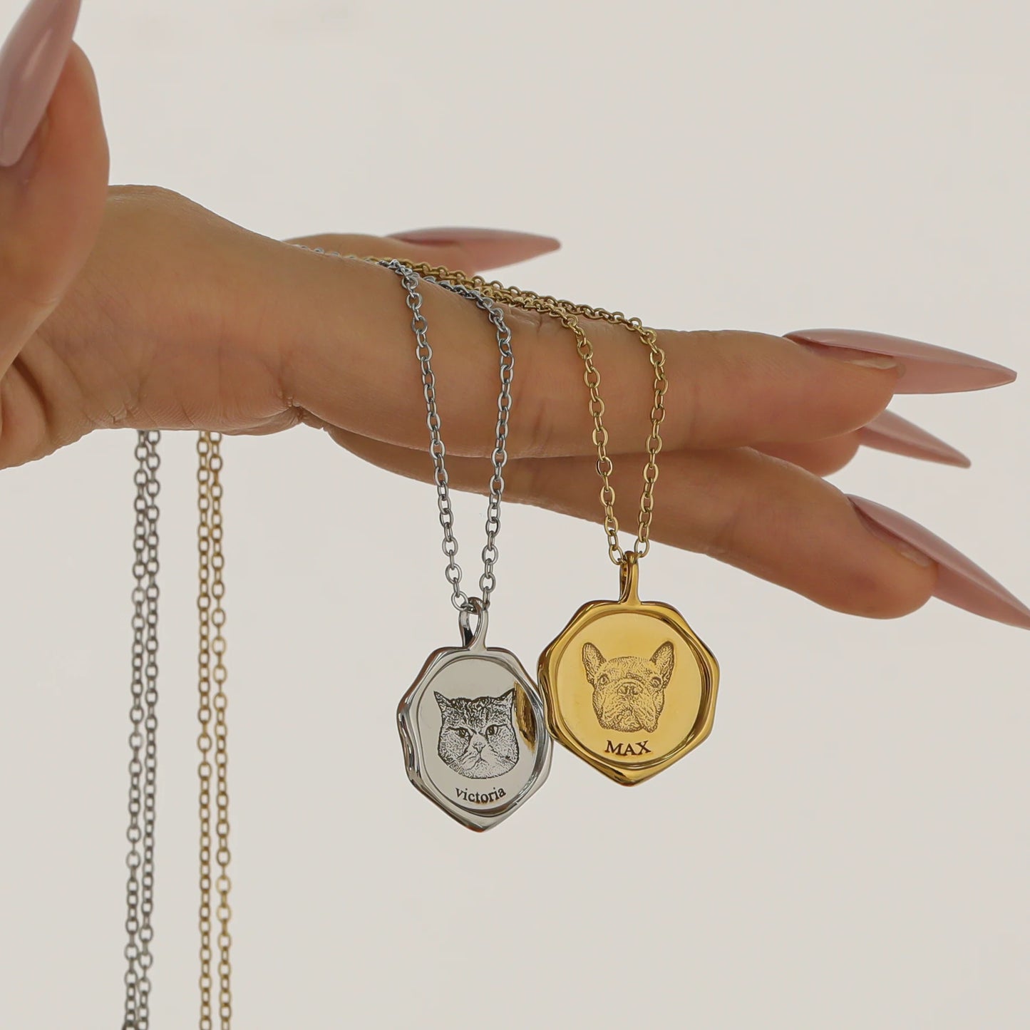 Personalized Luxe Pet Face Necklace