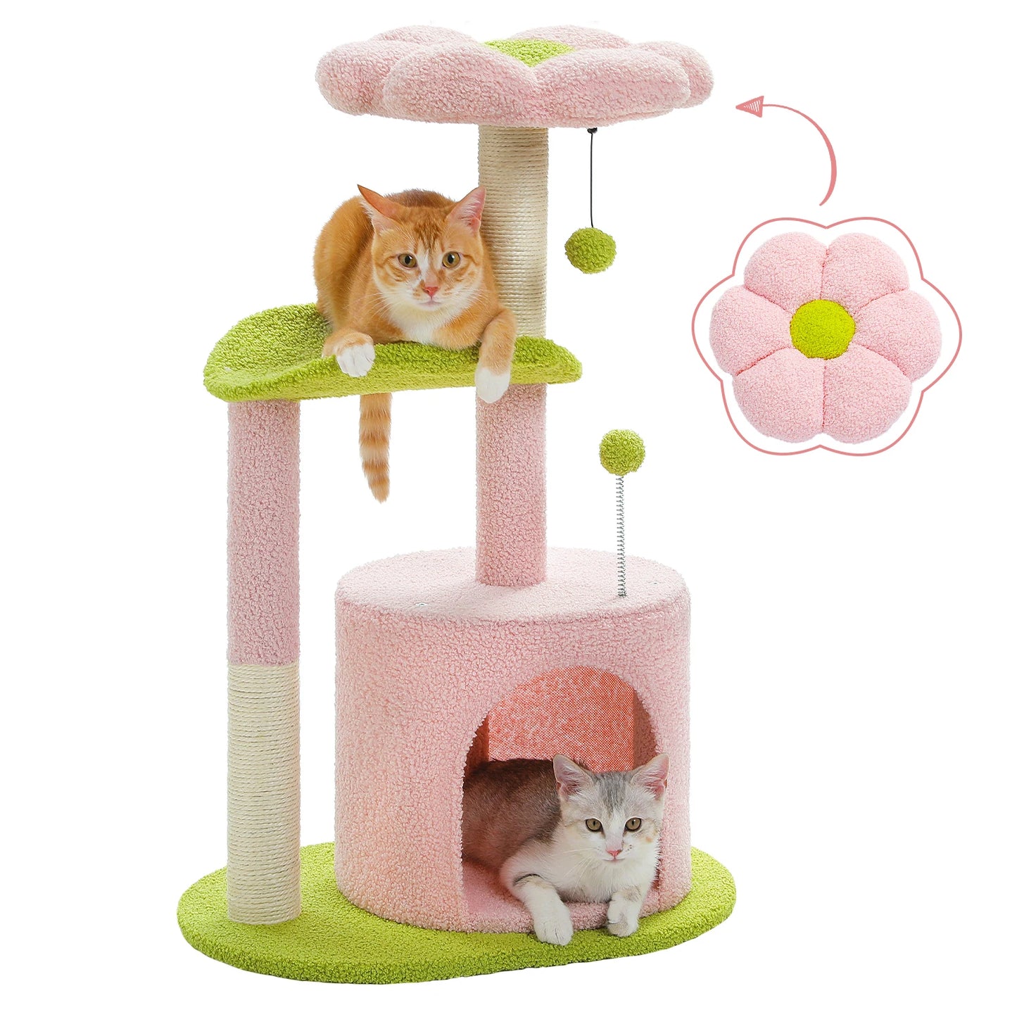 Rose Bloom Cat Tower