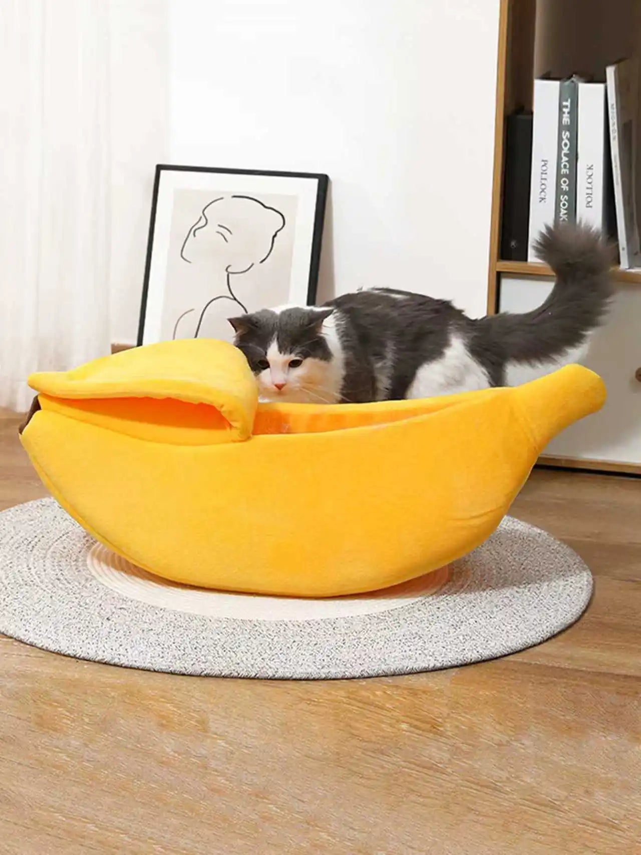 Banana Cat Bed