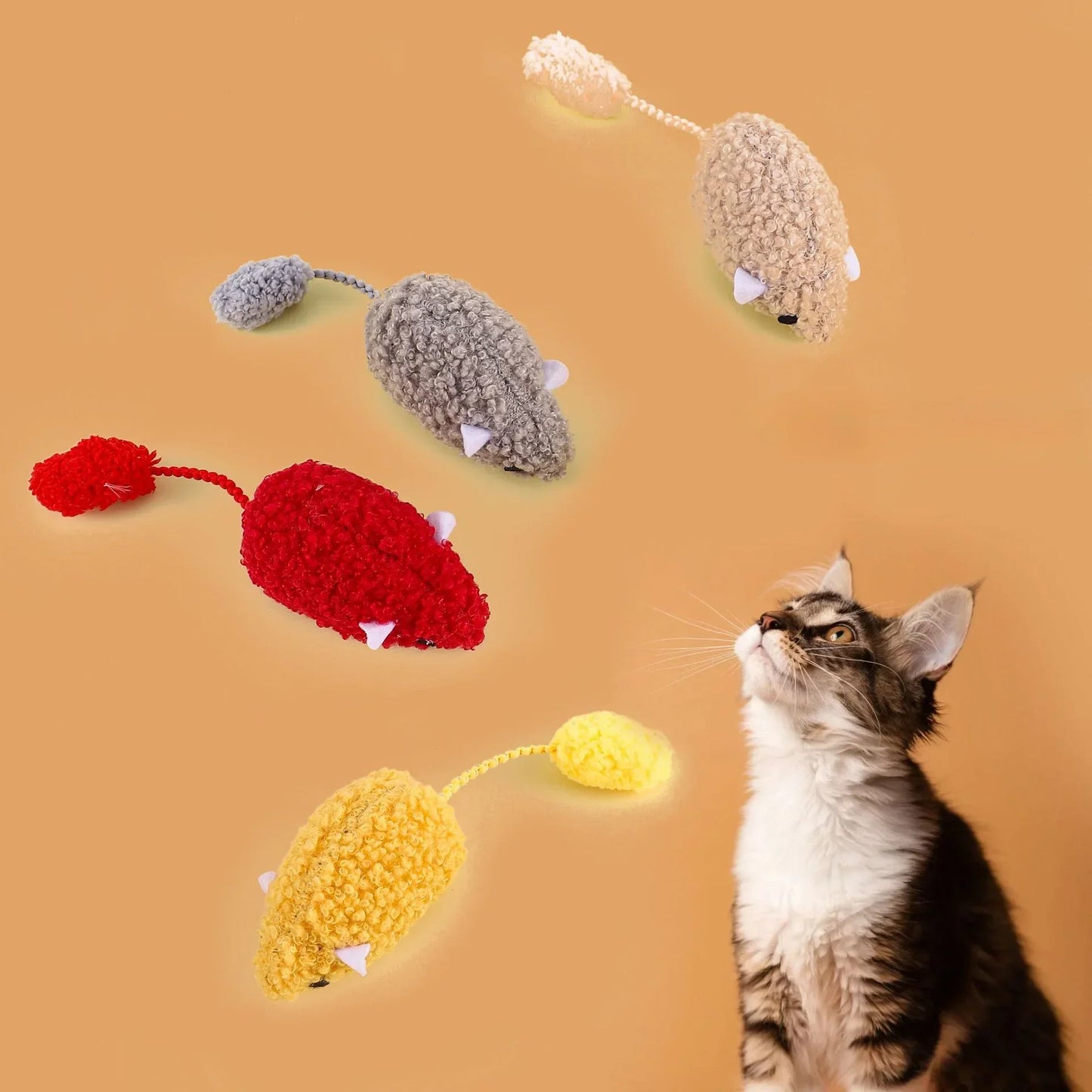 Plush Mouse Cat Toy