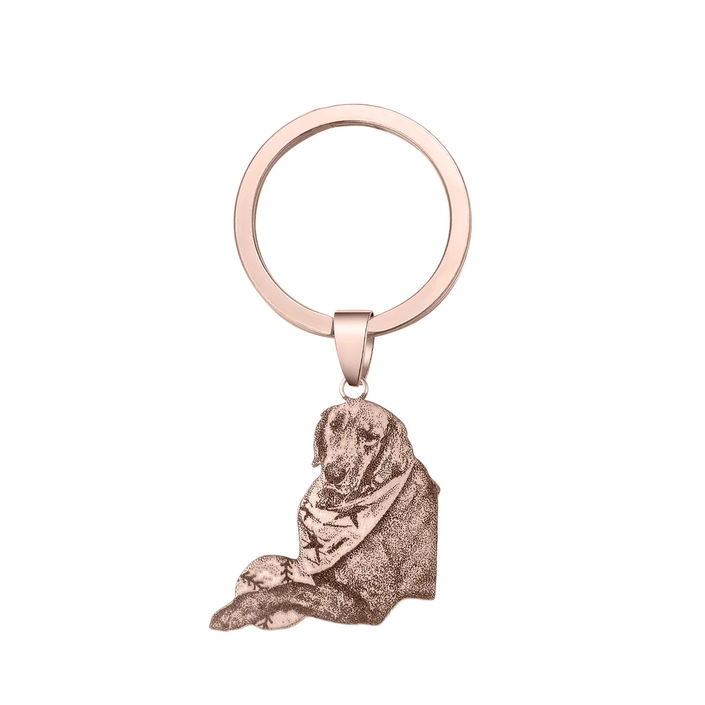 Personalized Pet Cutout Keychain