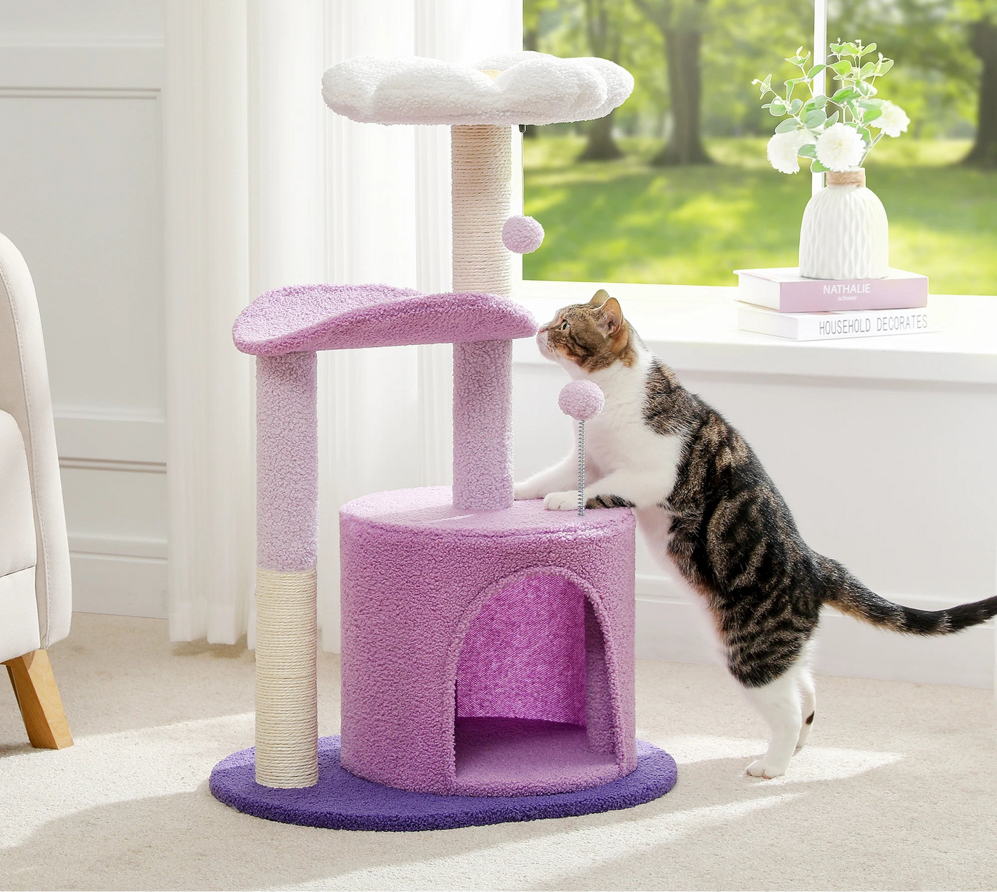 Rose Bloom Cat Tower