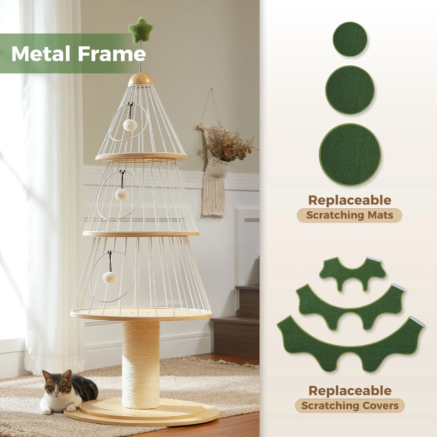 Meow Tree Holiday Cat Tower