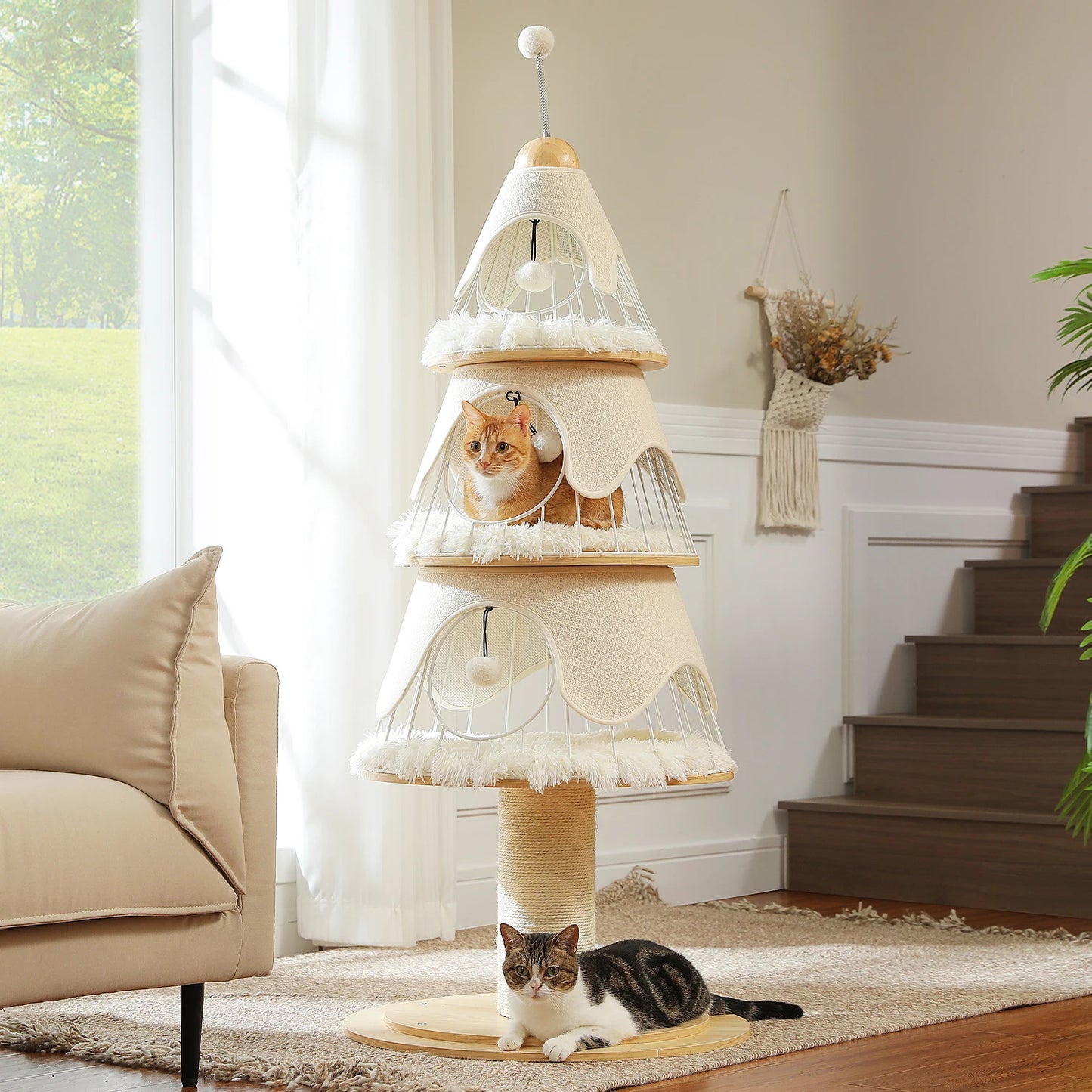 Meow Tree Holiday Cat Tower