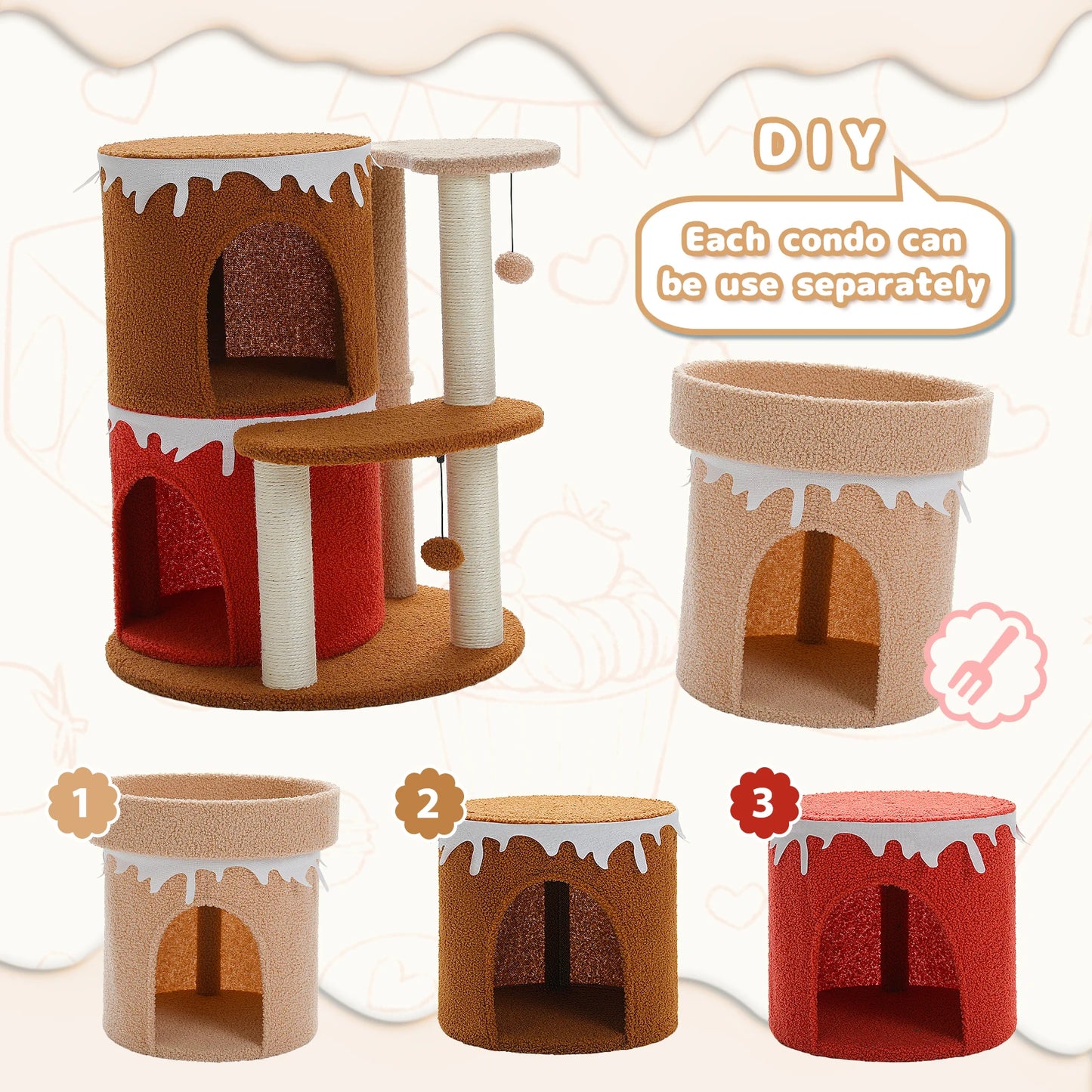 Meow Cake Cat Tower
