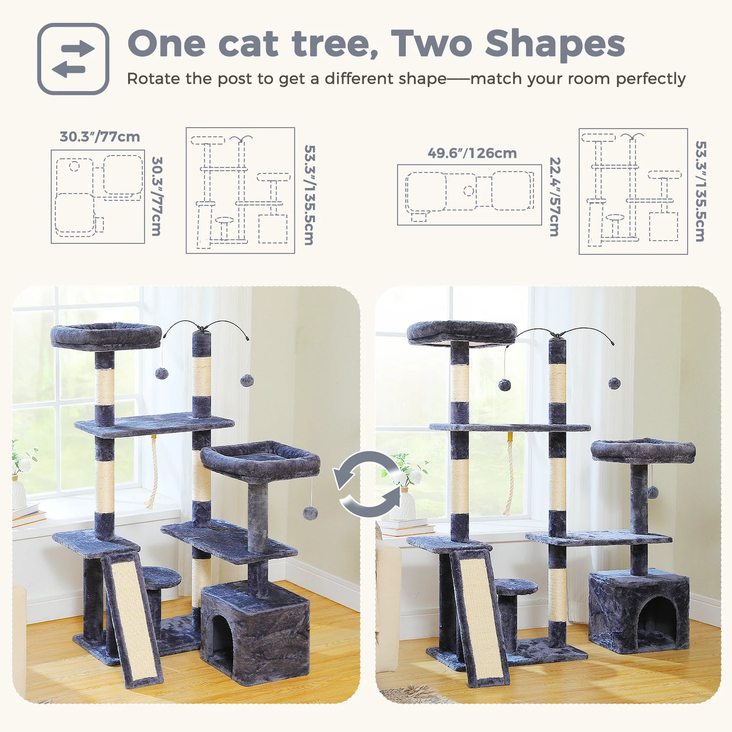 Climb Paws Multi-Level Cat Tree