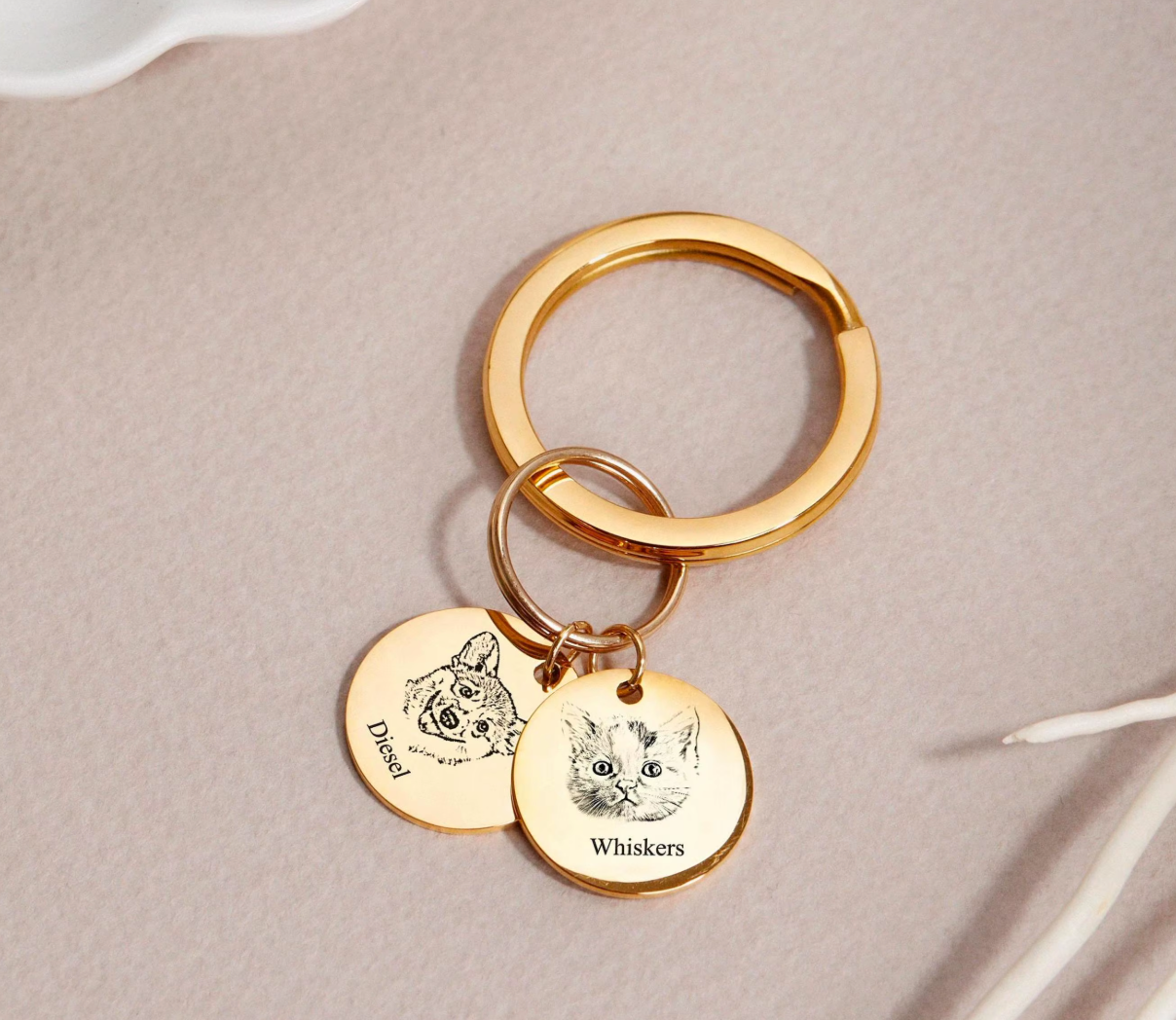 Personalized Pet Face Keychain