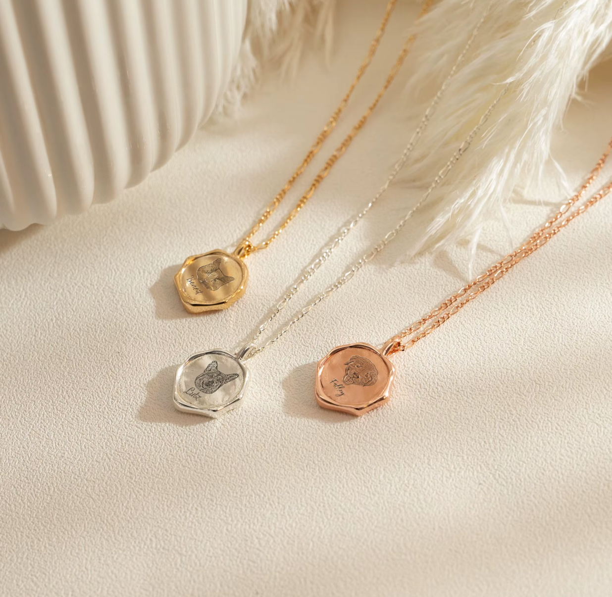 Personalized Luxe Pet Face Necklace