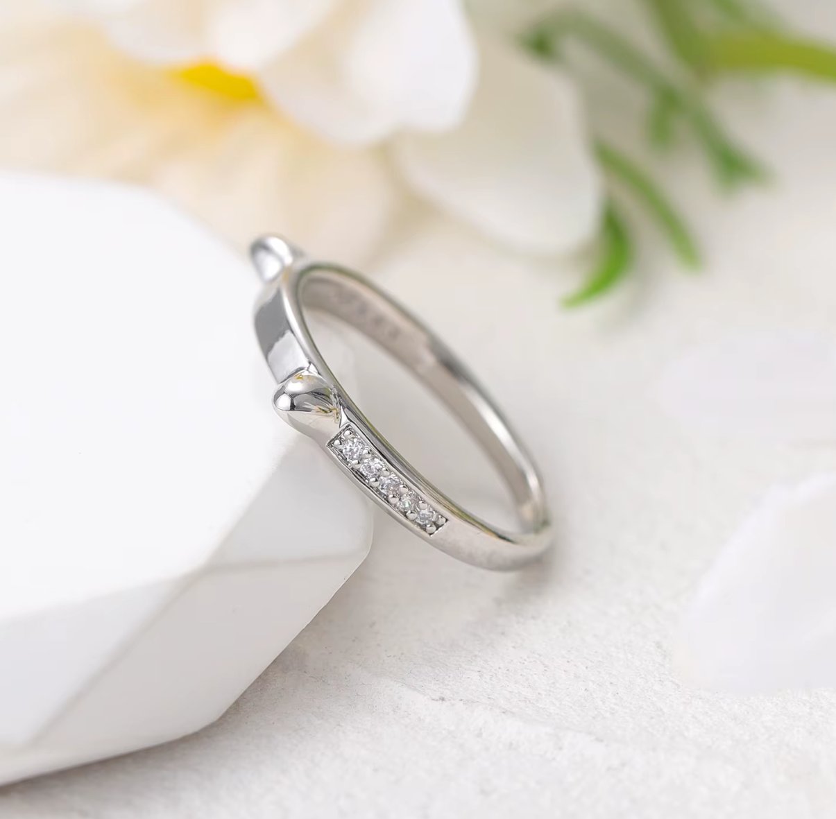 Personalized Cat Ear Ring