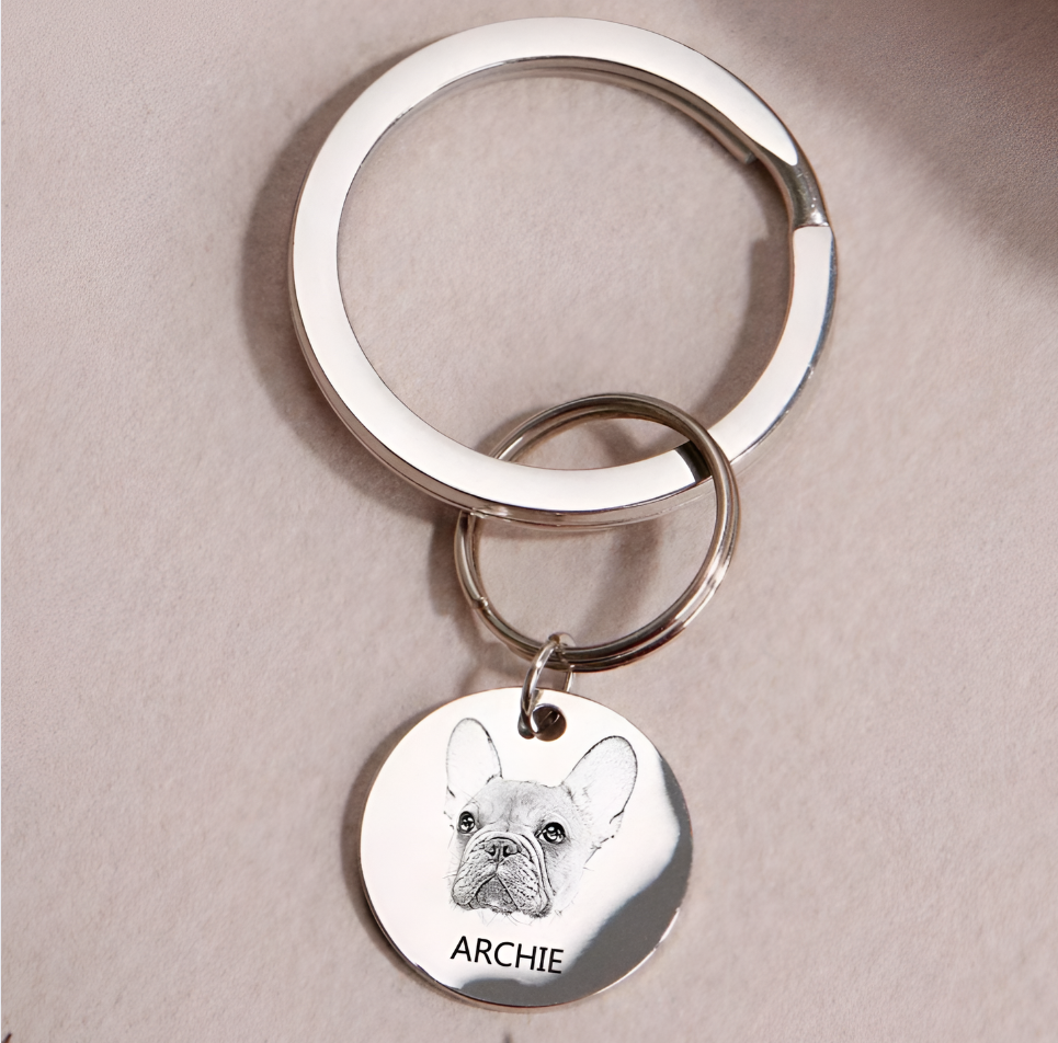 Personalized Pet Face Keychain