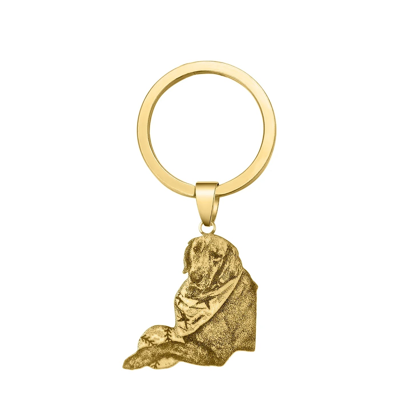 Personalized Pet Cutout Keychain