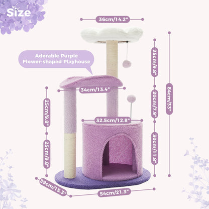 Rose Bloom Cat Tower