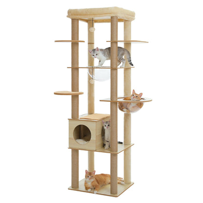 Multi-Level Large Cat Tree with Scratching Posts