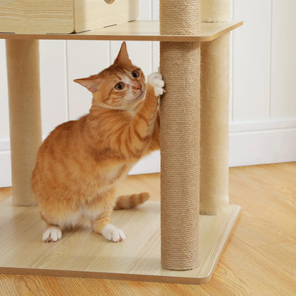 Multi-Level Large Cat Tree with Scratching Posts