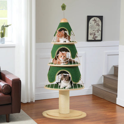 Meow Tree Holiday Cat Tower