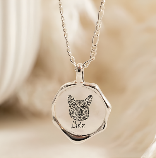 Personalized Luxe Pet Face Necklace